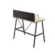 SOHO Home Working A-Frame Desk with Backboard - Oak / Dark Brown