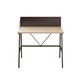 SOHO Home Working A-Frame Desk with Backboard - Oak / Dark Brown
