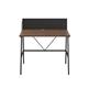 SOHO Home Working A-Frame Desk with Backboard - Dark Walnut / Black