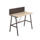 SOHO Home Working A-Frame Desk with Backboard - Oak / Dark Brown