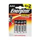 Energizer MAX E92 AAA Batteries (Pack of 6) E300142400