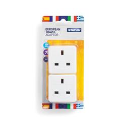 Status European Travel Adaptor (Pack of 8) SEUROAB2Pk4