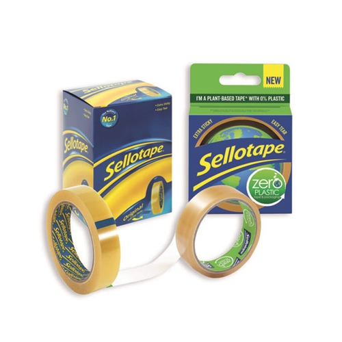 Sellotape Original Clear Tape - 8 Pack, 18mm X 33m, Biodegradable Cellulose