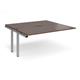 Adapt sliding top add on units 1600mm x 1600mm - silver frame, walnut top