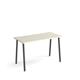 Sparta straight desk 1200mm x 600mm with A-frame legs - charcoal frame, white top