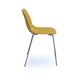 Strut multi-purpose chair with chrome 4 leg frame - mustard