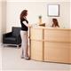Denver reception straight top unit 1600mm - beech
