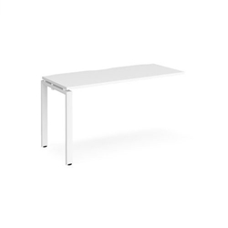 Adapt add on unit single 1400mm x 600mm - white frame, white top