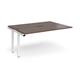Adapt add on units back to back 1600mm x 1200mm - white frame, walnut top