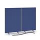 Floor standing fabric screen 2 way panel linking strip 1200mm