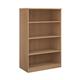 Deluxe bookcase 1600mm high with 3 shelves - beech