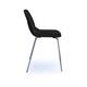 Strut multi-purpose chair with chrome 4 leg frame - black
