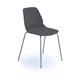 Strut multi-purpose chair with chrome 4 leg frame - grey