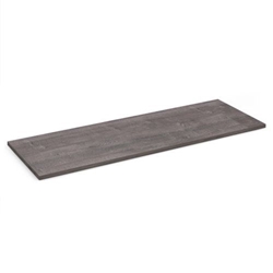 Flux modular storage triple wooden top shelf - grey oak