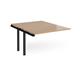 Adapt add on unit single 1200mm x 1600mm - black frame, beech top