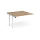 Adapt sliding top add on units 1200mm x 1200mm - white frame, oak top