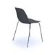Strut multi-purpose chair with chrome 4 leg frame - grey