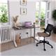 TR10 straight desk 1200mm x 600mm - silver frame, grey oak top