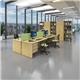 Contract 25 straight desk with 2 drawer graphite pedestal and panel leg 1200mm x 800mm - oak