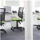 Altino mesh back asynchro operator chair with seat depth adjustment and no arms - blue