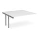 Adapt add on units back to back 1600mm x 1600mm - silver frame, white top