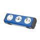 Hubble clip-on power module 1 x UK socket, 1 x TUF (A&C connectors) USB charger, 2 x RJ45 sockets - orange