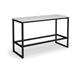 Otto Poseur benching solution dining table 1800mm wide - black frame, white top