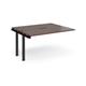 Adapt sliding top add on unit single 1400mm x 1200mm - black frame, walnut top
