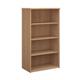 Universal bookcase 1440mm high with 3 shelves - beech