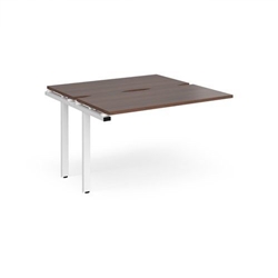 Adapt sliding top add on units 1200mm x 1200mm - white frame, walnut top