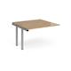 Adapt sliding top add on units 1200mm x 1200mm - silver frame, oak top