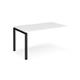 Adapt add on unit single 1400mm x 800mm - black frame, white top
