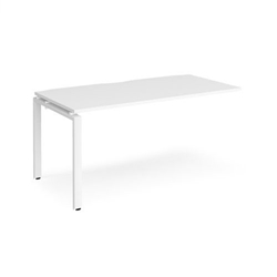 Adapt add on unit single 1600mm x 800mm - white frame, white top