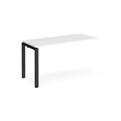 Adapt add on unit single 1400mm x 600mm - black frame, white top