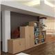 Deluxe bookcase 1200mm high with 2 shelves - beech
