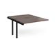 Adapt add on unit single 1200mm x 1600mm - black frame, walnut top