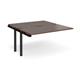 Adapt sliding top add on unit single 1400mm x 1600mm - black frame, walnut top