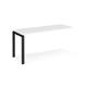 Adapt add on unit single 1600mm x 600mm - black frame, white top