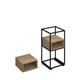 Flux modular storage single wooden cubby shelf - kendal oak