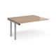 Adapt add on units back to back 1400mm x 1200mm - silver frame, beech top