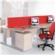 Vivo straight desk 1200mm x 800mm - silver frame, walnut top