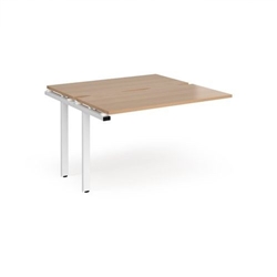 Adapt sliding top add on units 1200mm x 1200mm - white frame, beech top