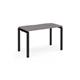 Adapt single desk 1200mm x 600mm - black frame, grey oak top