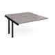 Adapt sliding top add on unit single 1400mm x 1600mm - black frame, grey oak top