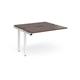 Adapt sliding top add on units 1200mm x 1200mm - white frame, walnut top