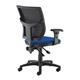 Altino mesh back PCB operator chair with adjustable arms - blue
