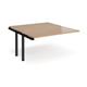 Adapt sliding top add on unit single 1400mm x 1600mm - black frame, beech top