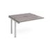 Adapt sliding top add on unit single 1200mm x 1200mm - silver frame, grey oak top