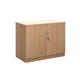 Deluxe double door cupboard 800mm high with 1 shelf - beech