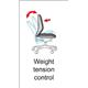 Napier high mesh back operator chair with mesh seat - black